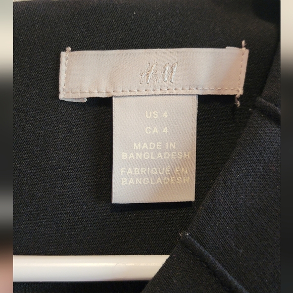 Womens H&M Elegant Black Dress Size 4 - Picture 2 of 5
